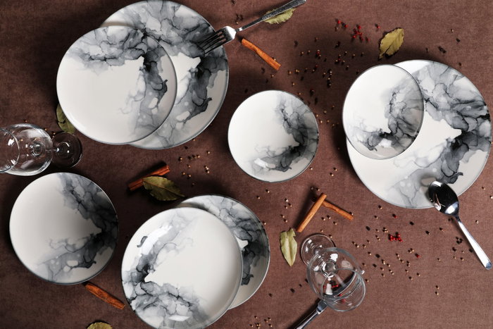 Hermia Vajilla de 24 Piezas Multicolor en Porcelana